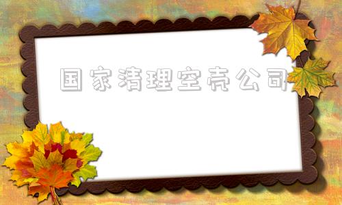 国家清理空壳公司(空壳公司会被关停吗)